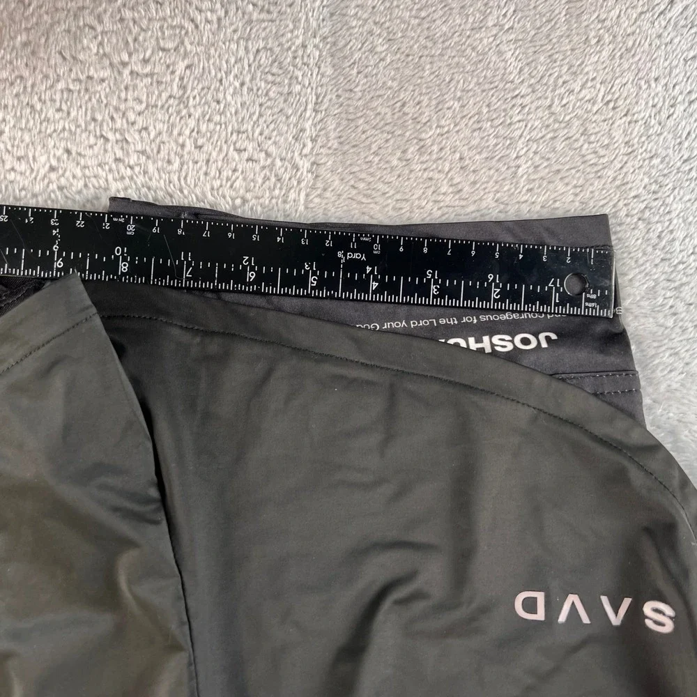 SAVD Joshua 1:9 Christian Athletic Shorts Black 2-in-1 Running Gym Mens XS NWOT